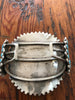 Large Zuni Antique Turquoise Cluster Cuff  STUNNING