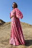 Stunning 1970s Phool Block Print Bohemian Dress