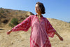 Stunning 1970s Phool Block Print Bohemian Dress