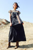 Reserved "Black Beauty" Hand Embroidered Oaxacan Mexican Maxi Dress