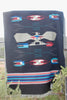 Large Chimayo ~  Rio Grande Hand Woven Wool Blanket ca 1950s Thunderbird