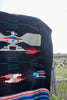 Large Chimayo ~  Rio Grande Hand Woven Wool Blanket ca 1950s Thunderbird