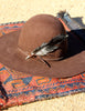 "Lone Hawk Hats" Cognac Vintage Beaver Hat