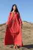1970s Cotton Pakistani Maxi Dress
