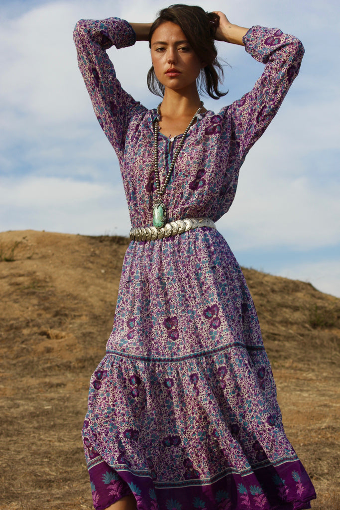 "Indian Summer" Gauzy Indian Cotton Bohemian Dress