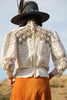Antique Victorian Crochet and Eyelet Blouse