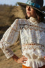 Antique Victorian Crochet and Eyelet Blouse