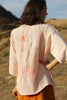 1940s Silk Hand Embroidered Bed Jacket
