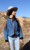 "Southwest Bound" Vintage Beaded and Denim Jacket
