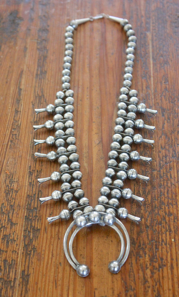 Vintage Sterling Navajo Squash Blossom