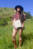 "Technicolor Floral" Antique Handwoven Huipil