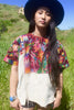 "Technicolor Floral" Antique Handwoven Huipil