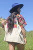 "Technicolor Floral" Antique Handwoven Huipil