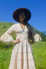 1970s Bohemian Folk Mexican Wedding Dress