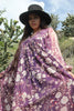 1970s Gauzy Purple Adini Indian Dress