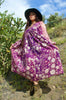 1970s Gauzy Purple Adini Indian Dress