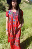 Vintage Hand Embroidered Mexican Maxi Dress