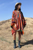 "Peruvian Shaman" Handwoven Wool Poncho Cape
