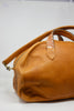 Antique Needlepoint Poppies and Deerskin Handmade Honeywood OverNighter Bag