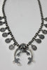 Rare Vintage Navajo Mercury Dime and Shiny Oyster Sterling Silver Squash Blossom