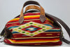 Honeywood Original Antique Mexican Saltillo and Deerskin Overnighter Bag One Of A Kind