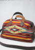 Honeywood Original Antique Mexican Saltillo and Deerskin Overnighter Bag One Of A Kind