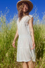 "The Bees Knees" 1920s Densly Hand Embroidered Hungarian Summer Dress Cotton Voile