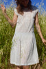 "The Bees Knees" 1920s Densly Hand Embroidered Hungarian Summer Dress Cotton Voile