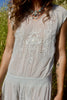 "The Bees Knees" 1920s Densly Hand Embroidered Hungarian Summer Dress Cotton Voile