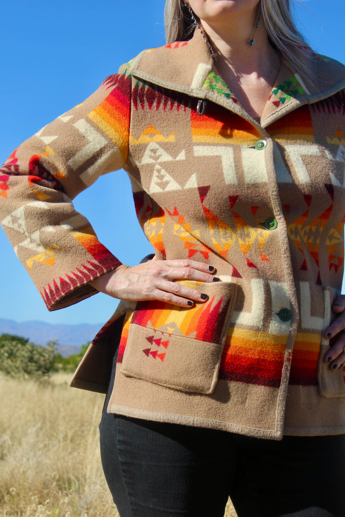 1970s Wool Southwestern Pendleton Jacket