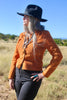 Iconic Char 1970s - 80s Handmade Suede Jacket Santa Fe Indian Head Buttons