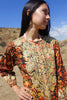 "Golden Hour" Vintage Pakistan Chain Stitched Maxi Dress