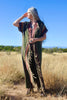 Outstanding Vintage Mexican Saltillo Serape Duster Coat