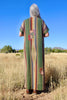 Outstanding Vintage Mexican Saltillo Serape Duster Coat