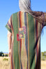 Outstanding Vintage Mexican Saltillo Serape Duster Coat