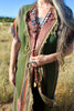 Outstanding Vintage Mexican Saltillo Serape Duster Coat