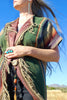 Outstanding Vintage Mexican Saltillo Serape Duster Coat