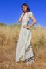 1930s Celadon Homespun Cotton Lawn Gown