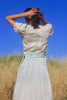 1930s Celadon Homespun Cotton Lawn Gown