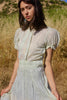 1930s Celadon Homespun Cotton Lawn Gown