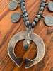 Signed Navajo Mercury Dime Sterling Squash Blossom