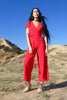 "Red Jumpsuit" by Totally Blown