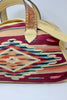 Honeywood Original Antique Mexican Saltillo and Deerskin Overnighter bag one of a kind