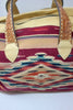 Honeywood Original Antique Mexican Saltillo and Deerskin Overnighter bag one of a kind
