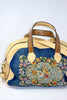 Honeywood Original One of a Kind Delicious Antique French Needlepoint and Deerskin Bag