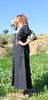 "Midnight Garden" Handmade One-of-a-Kind Cotton Maxi Dress