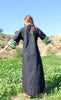 "Midnight Garden" Handmade One-of-a-Kind Cotton Maxi Dress