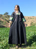 "Midnight Garden" Handmade One-of-a-Kind Cotton Maxi Dress