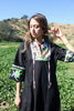 "Midnight Garden" Handmade One-of-a-Kind Cotton Maxi Dress
