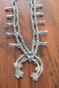 Large Old Pawn Sterling Navajo Squash Blossom